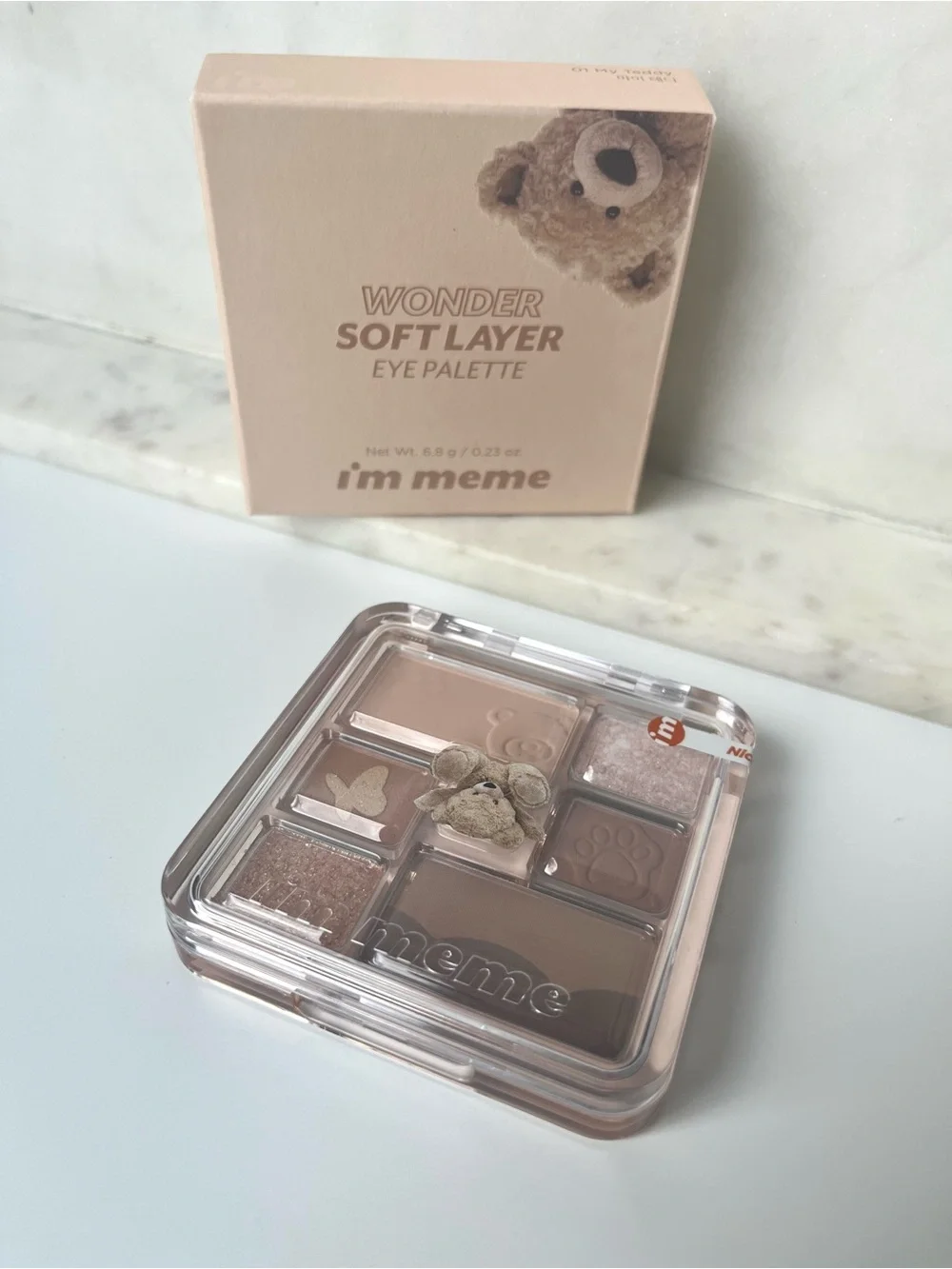 i’m meme Wonder Soft Layer Eye Palette 01 My Teddy NWT
